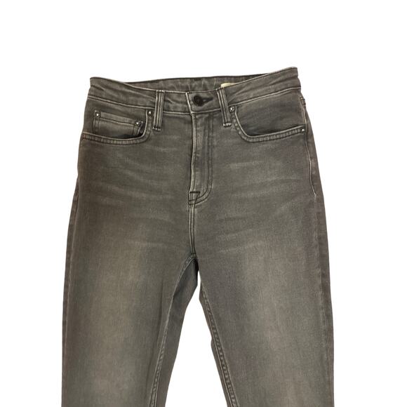 Women 26 NoEnd No End Denim Farrah Mid Rise Kick Flare Vale Gray Jeans Pants - Picture 2 of 6